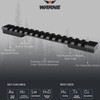 WARNE Mountain Tech 20 MOA Tactical Rail for Howa Mini Action (7656-20MOA)