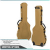 SAVIOR EQUIPMENT Ultimate 45in Tan Guitar Hard Case w/ Handle and Wheels (RC-GT-ACOUSTIC-TN)