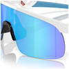 OAKLEY Youth Resistor Polished White Frame/Prizm Sapphire Lenses Sunglasses (OJ9010-0723)