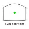 SIG SAUER Romeo-RS Pro 6 MOA Green Dot Reticle Black Reflex Sight (SOR02090)