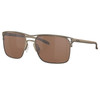 OAKLEY Holbrook Ti Sunglasses with Satin Pewter Frame and Prizm Tungsten Polarized Lens (OO6048-857)