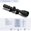 KONUS Fighter 4-12Ã—40mm A.O. Ballistic Reticle Riflescope with Rings (7353)