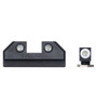NIGHT FISION White Front Ring/Black Rear Rings Night Sight Set for Taurus G3c/GX4 (TAU-252-003-WGZG)