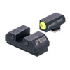 NIGHT FISION Yellow Front Ring/Black Rear Rings Night Sight Set for Taurus G3c/GX4 (TAU-252-003-YGZG)