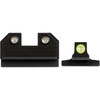 NIGHT FISION Optics Ready Yellow Front Ring Stealth Night Sight Set for Canik Mete SF & TP9 Pistols (CNK-029-187-250-YGZG)
