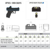 NIGHT FISION Optics Ready Yellow Front Ring Stealth Night Sight Set for Canik Mete SF & TP9 Pistols (CNK-029-187-250-YGZG)