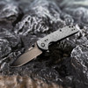 GRITR Mini Folding Knife w/ 2.75" D2 Steel Blade, G10 Scales, Pocket Clip, Gray