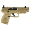 FN AMERICA FN 509 Compact MRD 9mm 4.02in 2x10rd Flat Dark Earth Non-Manual Safety Optics Ready Compensated Striker-Fired Pistol (66-101795)