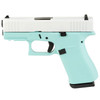 GLOCK 43X 9mm Luger 3.41in Barrel 2x 10rd Mags Custom Robin's Egg Blue/White Cerakote Pistol (UX4350204FRNRBPWSKY)