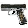 GLOCK 43X 9mm Luger 3.41in Barrel 2x 10rd Mags Silver Cerakote w/ Black/Gold Glitter Pistol (UX4350204NFDL)