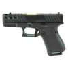 GLOCK 43X 9mm 3.41in Gold Barrel 2x10rd MOS Black/Robins Egg Blue Cerakote Striker-Fired Pistol (PX4350201FRMOSBNTSCT)