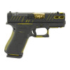 GLOCK 43X 9mm 3.41in Gold Barrel 2x10rd MOS Black/Yellow Cerakote Striker-Fired Pistol (PX4350201FRMOSBNYSCT)