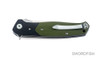 BESTECH KNIVES Swordfish 3.94in D2 Satin Blade Black/Green G10 Folding Knife (BG03A)
