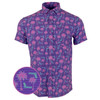 RETRO RIFLE Rising Palm Purple Button Down Shirt, X-Large (RISINGPALMPURPLE-XL)