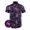 RETRO RIFLE Tropics Purple Button Down Shirt, Medium (TROPICSPURPLE-M)