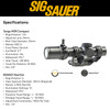 SIG SAUER TANGO-MSR Compact 1-6x24mm Illum BDC-6 Reticle Riflescope w/ ROMEO1 and Mount (SOTMC61000-R1)