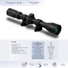 KONUS Fighter 3-9x40mm 30/30 Reticle Riflescope with Rings (7352)