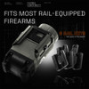 GRITR Rail Mount Compact Weapon Light for Pistols, Rifles & Shotguns - 500 Lumens, 109M Beam, 115 Min Run, IPX7, 6061 Aluminum