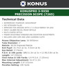 KONUS KonusPro 3-9x50mm 30/30 Reticle Riflescope (7265)