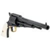 TAYLORS & COMPANY Lawdawg Remington Conversion .45LC 8in 6rd Ivory/Black Engraved Single-Action Revolver (550761)