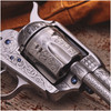 TAYLORS & COMPANY 1873 Cattleman .45LC 7.5in 6rd Photo Engraved Walnut Single-Action Revolver (550921)