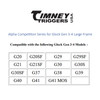 TIMNEY TRIGGERS Alpha Competition Purple Trigger for Glock Gen 3-4 Large Frame (AG-3-4-Large-Purple)