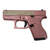 GLOCK 42 Custom Glock and Roses .380 ACP 3.2in 6rd Medusa Pink Subcompact Striker-Fired Pistol (UI4250201 MODPGR)