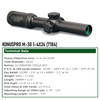 KONUS KonusPro M-30 1-4x24mm Illuminated Circle-Dot Reticle Riflescope (7184)