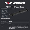 WARNE Maxima 1-piece Marlin Lever Actions Aluminum Matte Base (A997M)