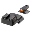 NIGHT FISION .180in Blade Orange Front Ring/Black Rear Rings Night Sight Set for 1911 (1911-325-003-OGZG)