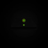 NIGHT FISION Accur8 White Front Ring/Black Ring One-Dot Rear Night Sight Set for Glock 42/43/43x (GLK-003-015-WGZG)