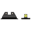 NIGHT FISION Yellow Front Ring/Black Rear Rings Night Sight Set for S&W M&P Shield/Shield Plus (SAW-202-003-YGZG)