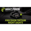 NIGHT FISION Accur8 Student of the Gun White Front Ring/Black Ring One-Dot Rear Night Sight Set for S&W M&P Shield/Shield Plus (SAW-202-015-WGZG)