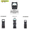 NIGHT FISION Optics Ready Stealth Yellow/Blank Night Sight Set For Sig P320 With RMR/507c/508t/Romeo Pro (SIG-180-345-332-YGZX)