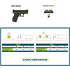 NIGHT FISION White Front Ring Night Sight Set for Canik Mete SF & TP9 Pistols (CNK-029-003-WGZG)