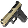 LONE WOLF DISTRIBUTORS Dusk19 9mm 4.02in 15rd Black/FDE Striker Fired Pistol (LWD-DUSK19-FDE-BLK)