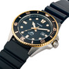 CASIO Men's Diver Inspired Stainless Steel Black/Gold Quartz Watch with Resin Strap (MDV106G-1AV)