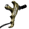 T.R.U. BALL ARCHERY Stalk'r 4-Finger Thumb Tactical Bowhunting Green Release with Lanyard (TSK4-TB)