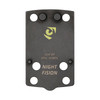 NIGHT FISION Optic Plate + Blacked Out Sights Combo: EPS Carry to Glock 43x MOS (GLK-OPBS-EPSC-43X-ZXZX)