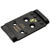 NIGHT FISION Optic Plate + Tritium Yellow Front Sight Combo: EPS to Glock Full Size MOS (GLK-OPBS-EPS-MOS-YGZX)