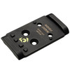 NIGHT FISION Optic Plate + Tritium Yellow Front Sight Combo: EPS to Glock Full Size MOS (GLK-OPBS-EPS-MOS-YGZX)