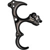 T.R.U. BALL ARCHERY Honey Badger Claw Flex 3 Finger Aluminum/Brass Black Tungsten Brass Small Release (THBF-BT-S)