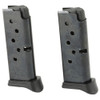 RUGER 2-Pack LCP 380 ACP 6rd Pistol Magazine w/ Finger Rest Extension (90643)
