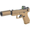 GLOCK Hush Puppy 43XC 9mm 3.92in 10rd FDE Striker Fired Pistol (UX4350204FRNHUSH-SCT)