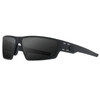 GATORZ EYEWEAR Warhawk Black Frame w/ Black Logo and Smoke Optimized Polarized Lens Sunglasses (GZ-15-010)