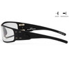 GATORZ EYEWEAR Magnum Black/Black Logo Sunglasses w/ MILSPEC ANSI Z87.1 Ballistic Anti-Fog Clear Lens (GZ-01-003)
