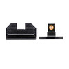 NIGHT FISION Optics Ready Stealth Night Sight Set w/ Orange Front Ring, Blank Rear Sight for Springfield Hellcat OSP/RDP/XD-S (SPR-229-248-268-OGZX)