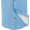 DRAKE Wingshooter Trey Marina Blue Cross Hatch Short Sleeve Shirt (DS2625-MBU)