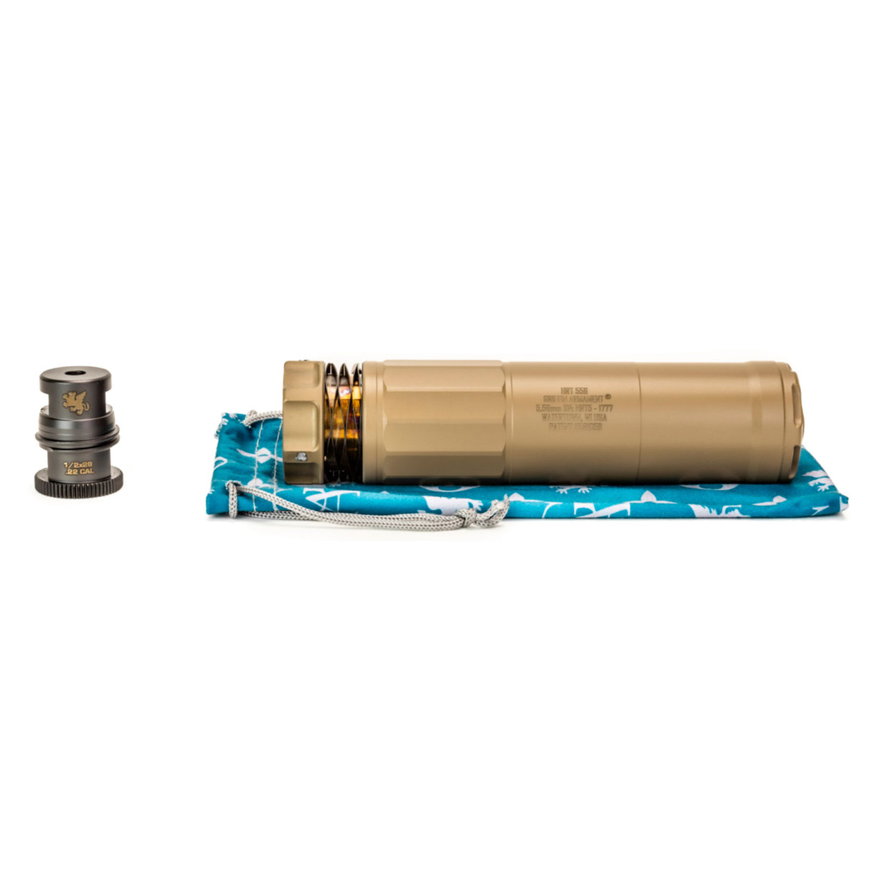GRIFFIN ARMAMENT Dual-Lok HRT-556 Suppressor GADLHRT5FDE-W