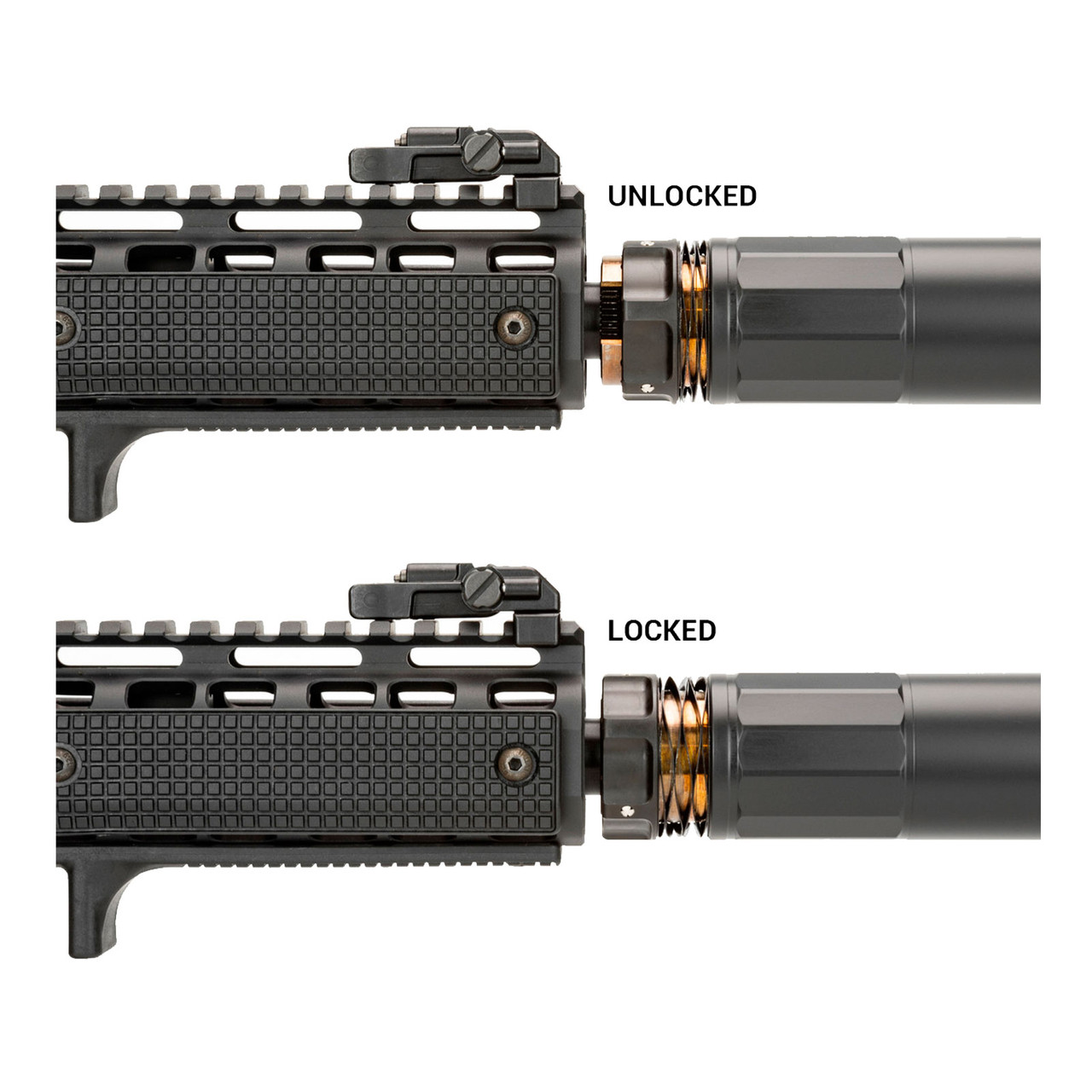 GRIFFIN ARMAMENT Dual-Lok HRT-556 Suppressor GADLHRT5FDE-W